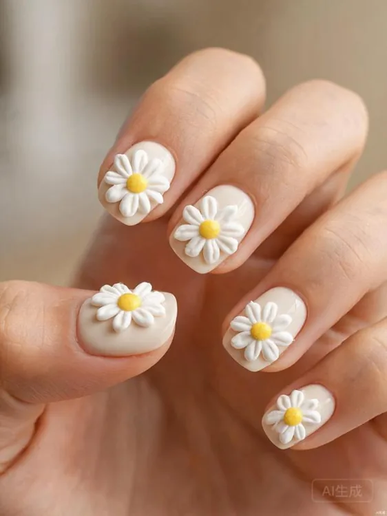 白雏菊 · 立体雕花款